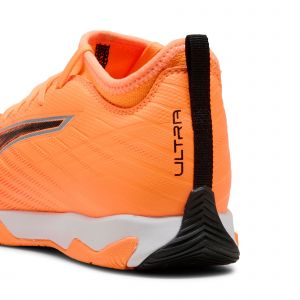 Puma Chaussures De Futsal Mi-Hautes Ultra 6 Match Enfant Et Adolescent, Chaussures, Heat Fire/Noir/Glowing Rouge, 34.5 - Neuf