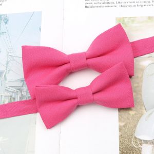 Nouvelle Couleur Claire Parent-Enfant Noeud Papillon Coton Enfants Hommes Décontracté Papillon Cravate Blanc Bleu Rose Noeud Papillon Accessoire De Dîner De Mariage - Neuf