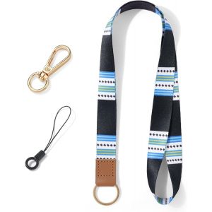 CAUC-Lani&egrave;re de Poignet, Porte-cl&eacute;s Lani&egrave;re, Cordon de Poignet Cordons pour Cl&eacute;s Dragonne de Lani&egrave;re Avec Anneau en M&eacute;tal et Boucle D Petit Cordon pour Voiture Cl&eacute; ID Badge Carte - Neuf