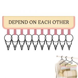 Porte-Casquettes Avec 10 Pinces, Organisateur De Placard Pour Chapeaux Et Accessoires - Neuf