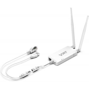 lbgwp60-Vap11S Pont Wifi Industriel Haute Puissance 2,4 Ghz, Répéteur, Mini Routeur, Ethernet Vers Wifi, Adaptateur Hotspot Extender Avec 2 Ports Rj45/Antennes Alimentés Par Usb/Dc Pour Moniteurs Dvr - Neuf
