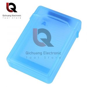 ORE-Boîte de protection pour disque dur antichoc,sac en plastique pour disque dur,siège PP,boîte de rangement pour disque dur à compression,3.5 pouces--blue - Neuf