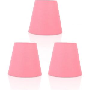 Abat-jour Lot de 3, petit abat-jour en tissu baril E14, abat-jours tambour pour lampes de table, lampadaire,en tissu moderne pour chambre à coucher, chevet (Vert pois) - Neuf