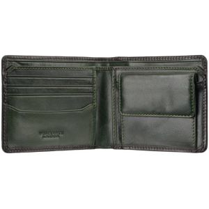 Portefeuille Haut De Gamme En Cuir Bruni Avec Technologie Tap 'N' Go,Vert Bruni,Portefeuille Rfid - Neuf
