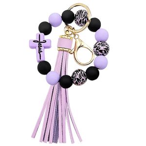 AMERZAM de Silicium Sueur Bracelet porte-cl&eacute;s, Cl&eacute; en Silicone de Puissance de Bracelet pour les Hommes et les Femmes, Durable et &Eacute;l&eacute;gant, Conception - Neuf