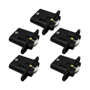Lot de 5 roulettes de rechange pour portes coulissantes et grilles de s&eacute;curit&eacute; - Neuf
