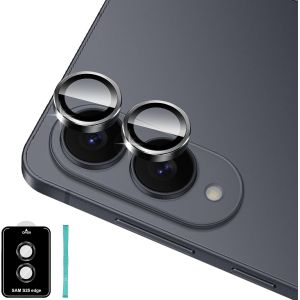 Protection de Lentille pour Samsung Galaxy S25 Edge Cam&eacute;ra Arri&egrave;re Protecteur, Individuel en Alliage Aluminium Verre Tremp&eacute;, Anti rayures Protector Cam&eacute;ra pour Tout Coque, Noir - Neuf