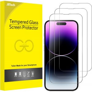 Protection D'&Eacute;cran &Agrave; Couverture Compl&egrave;te Pour Iphone 14 Pro 6,1 Pouces, Integrale Film En Verre Tremp&eacute; 9H Compatible Coque, Hd Transparent, Lot De 3 - Neuf