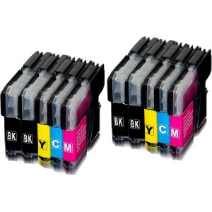 LC980XL Lot de 10 Cartouches d'encre compatibles pour Brother LC980XL LC985XL LC1100XL Compatible avec Brother DCP-195C DCP-145C DCP-375CW DCP-163C DCP-165C MFC-250C MFC-490CW DCP-185C - Neuf