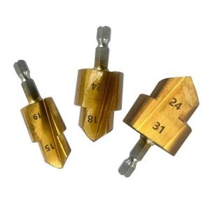 Tige hexagonale PPR Levage Perceuse Tuyau d'eau Outil de connexion 20/25/32mm Perceuse étagée,Outils de forage de haute qualité Set Ouvre-trou - Neuf