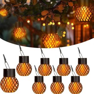 8 Pi&egrave;ces Lampes Solaires Suspendues,Petites Lanternes Led &Agrave; Suspendre Ip65 &Eacute;tanche,Lanterne Solaire De Jardin,Lumi&egrave;re Solaire Ext&eacute;rieur Suspendue,Solaires Lanternes Pour Patio Terrasse Cour Table - Neuf