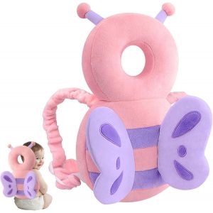 Coussin De Protection De T&ecirc;te De B&eacute;b&eacute;,Protege Tete Bebe,Coussin De Sac &Agrave; Dos R&eacute;glable Et Respirant Pour Tout-Petits,Convient Aux Enfants Qui Apprennent &Agrave; Ramper Et &Agrave; Marcher Avec Genouill&egrave;res,4 &Agrave; 24 M - Neuf