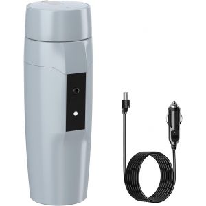 Bouilloire Portable 12 V, Petite Bouilloire &Eacute;lectrique De Voyage, Chauffe-Eau Rapide 80 W, Mini Tasse &Agrave; Th&eacute; &Eacute;lectrique, Arr&ecirc;t Et Red&eacute;marrage Automatiques, Cordon D'Alimentation Sp&eacute;cial Pour Voiture - Neuf