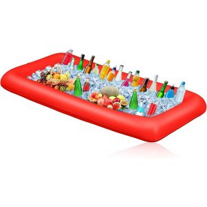 KAL-Porte-Gobelet Gonflable,Jouets De Piscine Gonflables,Table Bar Piscine,Grand Bar De Piscine Gonflable Porte-Bouteille Gonflable Flottant Fête De Piscine D'Été Fête Sur La Plage - Neuf