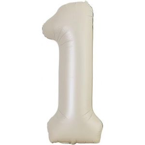 40pouces Ballon Chiffre Anniversaire 1 Lait Blanc,0123456789,10-19,20-25,30,40,50,60,70,80,90 Ballon Numero 1 an Deco Birthday,Balloon 1 Ballon Party Deco Soutenir l'hélium - Neuf