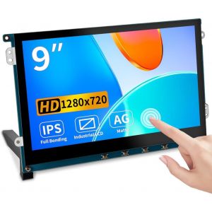 lbgwp60-Écran Tactile 9 Pouces Hdmi Display 1280 X 720 / Anti-Glare/Optical Bonding Capacitive Screen/Ips / 600 Lumens/Hdmi Portable Monitor - Neuf