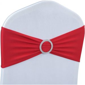 Président Écharpes Arcs 50pcs Premium Stretch Président De La Couverture De Bande Avec Boucle Curseur Universel Élastique Président Liens Pour La Fête De Mariage De Cérémonie De Réception - Neuf
