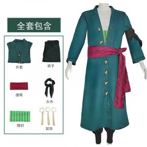 V&ecirc;tements De Cosplay One Piece, Cosplay Wano Country, Zoro Eleven Lang, Yukata Kimono, V&ecirc;tements De Cosplay D'est - Neuf