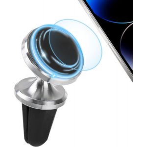 Support Telephone Voiture, Support T&eacute;l&eacute;phone Voiture Magn&eacute;tique, Magn&eacute;tique &Agrave; Grille D'a&eacute;ration, Rotation 360&deg;, Universel Phone Holder Car - Neuf