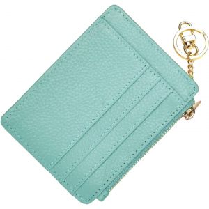 KALANKA-Porte Carte Femme Mince Portefeuille Porte Carte Bancaire RFID Bloquant Porte Carte Bancaire en Cuir Fermeture à Glissière Porte-Monnaie Porte-Clés Portefeuilles pour Femmes Et Hommes - Neuf