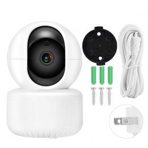 Camera PTZ sans fil HD 1080p, rotation a 360¡ã, suivi automatique des mouvements humains, ONVIF (prise americaine) - Neuf