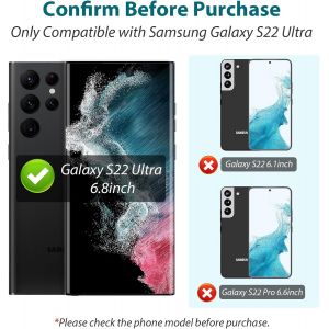 CAUC-3 Pi&egrave;ces Compatible avec Galaxy S22 Ultra Film Protection &Eacute;cran 5G, TPU Galaxy S22 Ultra Film Protection &Eacute;cran, Pas de bulles, Facile &agrave; Installer (Samsung Galaxy S22 Ultra 6.8 pouce) - Neuf