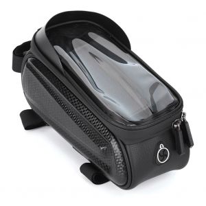 Sacoche De Velo Etanche En Pvc Noir Rigide Avec Ecran Tactile Pour Telephone Portable Et Equipement De Cyclisme - Neuf