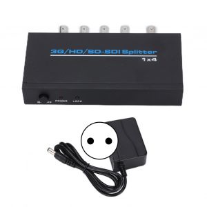 Repartiteur SDI 1 entree 4 sorties, amplificateur de distribution SDI haute resolution, prise 110-240 VEU - Neuf