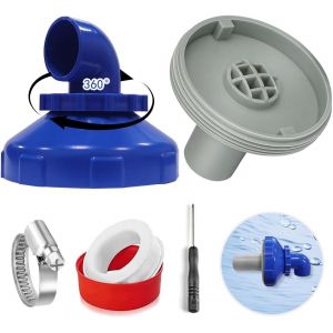 Buse de remplissage de piscine rotative à 360°-Buse de remplissage de piscine 32 mm-Buse de sortie de piscine-Pour Intex Accessoires - Neuf