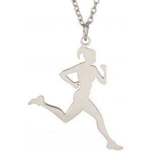 Tianyi-Collier De Course En Acier Inoxydable Pendentif Boucle D'oreille Mode Sport Bijoux De Course Pour Athl&egrave;te Entra&icirc;neur Joggeurs - Neuf