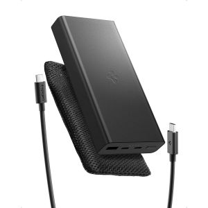 KALANKA-Essential Batterie Externe 20000mah, [Pochette & C&acirc;ble USB C Offerts] 30W Power Bank, Chargeur Portable 3 Ports pour iPhone 17/16/15/14/13, Samsung S25, Pixel 10/9, iPad, Switch, Etc - Noir - Neuf