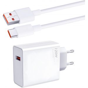 LORANKA-Chargeur 120W Rapide pour avec C&acirc;ble USB C 1m, Adaptateur Secteur pour 14 13T/13/13 Pro/12/12 Pro/11/10/ pour Note 13/13 pro/12/12 pro/11/11 pro/10/9 - Neuf