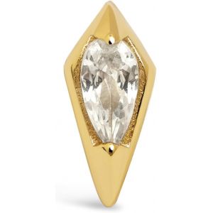 Kal-Boucles D'oreilles Uniques En Zirconias. Argent Sterling 925 Ou Laiton Plaqu&eacute; Or 18 Kt, Orn&eacute;es De Zirconias. Bijoux Pour Femme. - Neuf