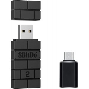 8 Bit Wireless Usb Adapter 2 With Otg Adapter Accessory Compatible With Oled Switch/Ns Switch/Ps5/Ps4/Pc/Raspberry Pi&iquest;Compatible Avec Switch 2&iquest; - Neuf