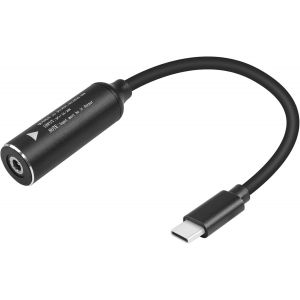 PD65W DC35135 Câble de charge vers USB-C DC 3,5 mm x 1,35 mm femelle ronde vers type C pour ordinateurs portables, téléphones portables, tablettes, rechargeables, etc. (DC35135) - Neuf