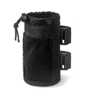 Porte-gobelet pour déambulateur-fauteuil roulant Porte-gobelet,Porte-gobelet universel,Porte-bouteille d'eau avec poches en filet,Noir - Neuf