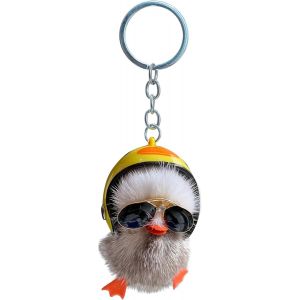 KAL-Porte-Cl&eacute;s De Canard En Peluche De Dessin Anim&eacute;,Pour Cl&eacute; De Voiture,Sac &Agrave; Main,Pendentif,&Agrave; La Mode,Mignon,Petit Cadeau - Neuf
