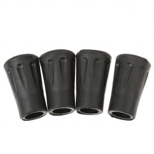 4 Pcs Remplacement Embouts En Caoutchouc Fin Compatible B&acirc;ton De Randonn&eacute;e Marche Trekking Poles 4cm - Neuf