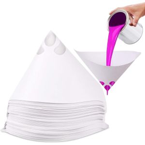 MEVRONISSHOP-Lot de 120 filtres &agrave; peinture coniques en papier jetables - 100 filtres en maille pour peinture de voiture - Neuf