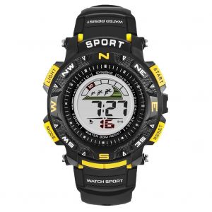 Synoke Outdoor Sport Teenager Montre Électronique Lumineuse Étanche (Jaune) - Neuf