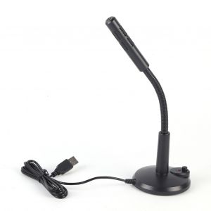 Microphone USB omnidirectionnel pour ordinateur de bureau Plug & Play pour l'enregistrement et le chat en ligne - Neuf