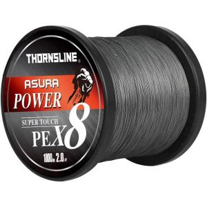 Flonnsl-Ligne De Pêche Tressée X8 En Pe,1000m,8 Brins,Mise À Niveau,Super Bain,Multimessieurs.8x-Gray.1000m-0.8-16lb - Neuf