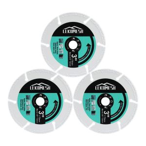 Disque à Tronçonner pour Bois-3pcs 75mm x 10mm Disque de Coupe en Carbure pour Bois,Plaques de Plâtre,Fibre de Verre,Tuyaux en Caoutchouc,Plastique-Lame de Scie pour Meuleuse D'angle - Neuf