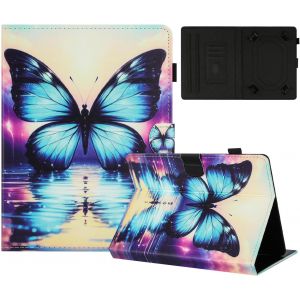 Coque Pour Tablette Universel 7"" Coque Housse Pu Cuir Flip Support Protection Peint Motif &Eacute;tuis Pour Universel 7"" Coque,Le Papillon D'ombre[Coq9123197] - Neuf