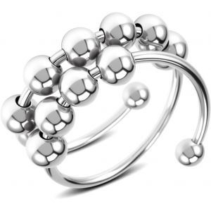 Kalanka-Anxiety Bague En Argent 925 Pour Femme, Anti-Stress, Anti-Stress, Cadeau Pour Femme - Neuf