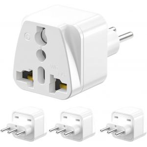 JGD-Adaptateur de Voyage Universel vers l'Italie, adaptateurs de Prise du Monde vers l'Italie, convertisseur du Royaume-Uni, des &Eacute;tats-Unis - Neuf