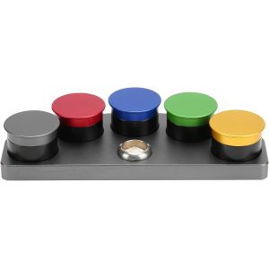 Kal-Huile De Montre À 5 Compartiments - Outil D'immersion - Huile De Montre - Huile De Montre En Alliage - Cinq Trous - Pour Huile D'horloger - Accessoire De Réparation De Montre - Neuf