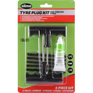 ERYI-20500 Kit De Réparation De Pneu Avec Alésoir Et Porte-Mèche, Mèches De Taille Moyenne Extrêmement Résistantes, Poignée En Forme De T Et Colle À Mèche, Lot De 8 Pièces - Neuf