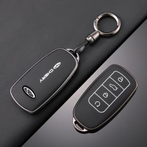 Étui pour clé de voiture en TPU,à la mode,pour Chery Omoda C5 5 fx 7 Tiggo 8 PLUS 8 Pro 7 Pro Arrizo 5 PLUS 2021 2022 2023,accessoires automobiles - Type F-black chain - Neuf