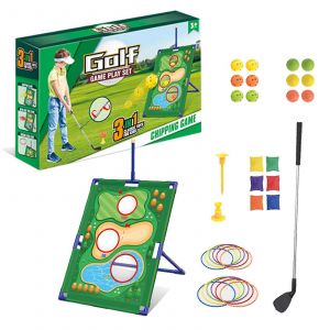 Jeu de croquet d'extérieur pour enfants, jeu de putting pour activités familiales dans le jardin, jeux de jardin interactifs - Neuf